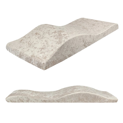 Lash Mattress and Cover – Wave Memory Foam Beauty Salon Lash Bed, Curved Topper for Eyelash Foam Spa
