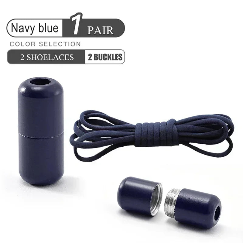 Elastic No-Tie Shoelaces - Quick Slip-On Stretch Shoe Laces for Kids & Adults