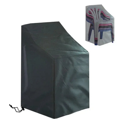 Stacked Chair Dust Cover — Waterproof, Dustproof Outdoor Garden Furniture Protector & Storage Bag