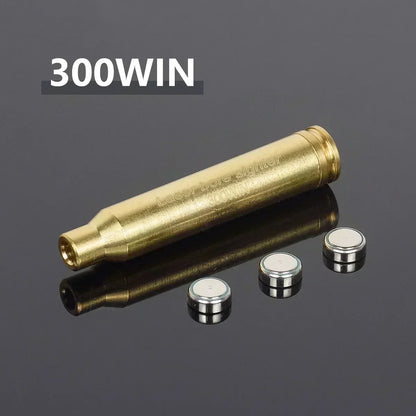 Multi-Caliber Laser Bore Sighter — 12GA, 20GA, 5.45x39, 7.62x39, 9x19mm, .223, .308, .338 Training Cartridge