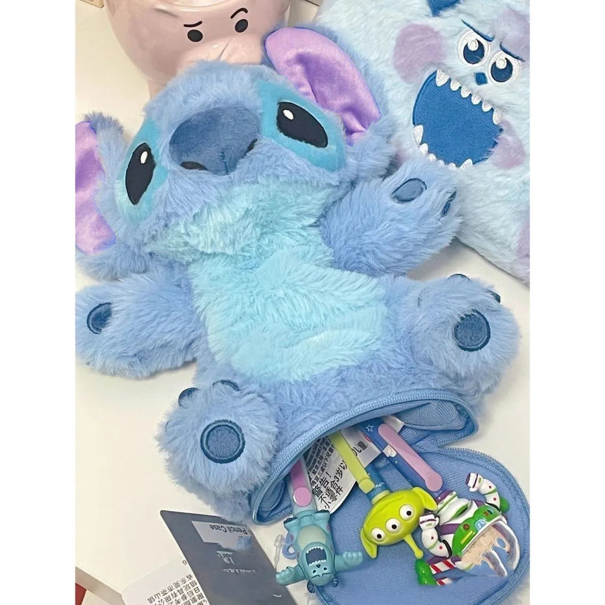 Disney Stitch Plush Pencil Case — Kawaii Lilo & Stitch Pen Bag for Kids, School Stationery & Gift Toy