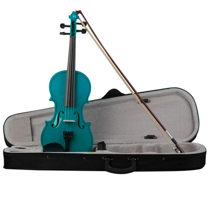 IRIN V-10 Acoustic Violin - Solid Wood Beginner Fiddle with Case, Bow & Accessories for Student Musicians