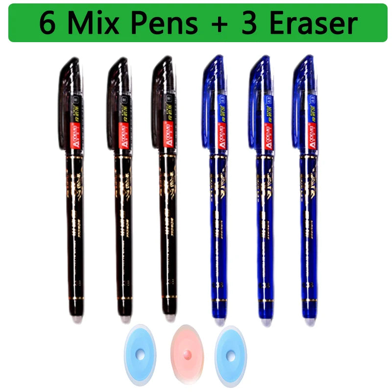 Kawaii Erasable Gel Pens 25-Piece Set - Cute School and Office Writing Pens for Notebooks and Stationery