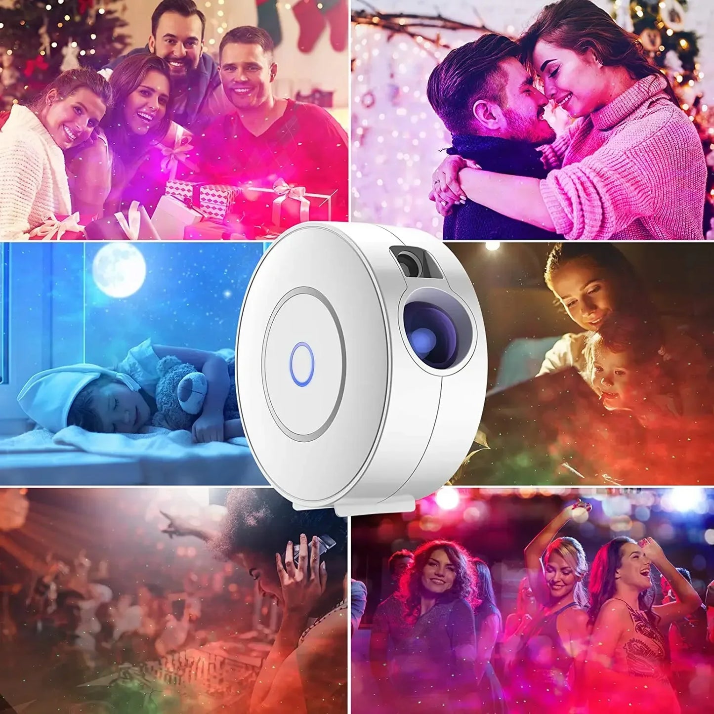 Tuya WiFi Smart Aurora Galaxy Starry Sky Projector – APP & Voice Control LED Night Light, Intelligent Space Atmosphere Lamp Home Decor Gift