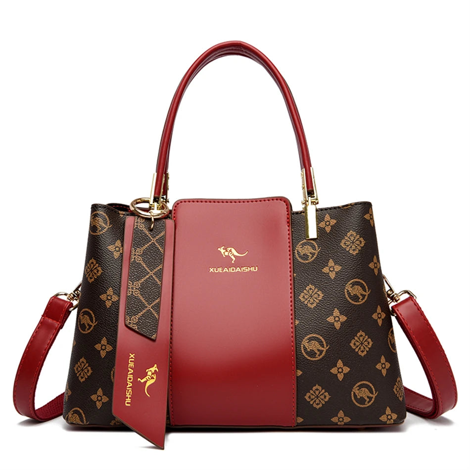 Luxury Women’s Leather Handbag – Large Capacity Shoulder & Crossbody Designer Bag