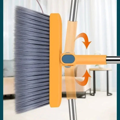 Compact Broom and Dustpan Set - Non-Stick, Foldable Sweeping Combo for Home, Space-Saving Design