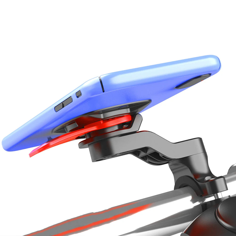 QUAD-LOCK Motorcycle & Bike Phone Holder — 360° Rotatable Navigation Stand with Secure Mount Bracket