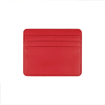 PU Leather ID Card Holder - Slim Multi-Slot Candy Color Wallet | Business and Credit Card Case for Women and Men