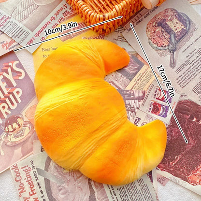 Squishy Toast Stress Relief Ball - Slow Rising Bread Fidget Squeeze Toy & Fun Gift