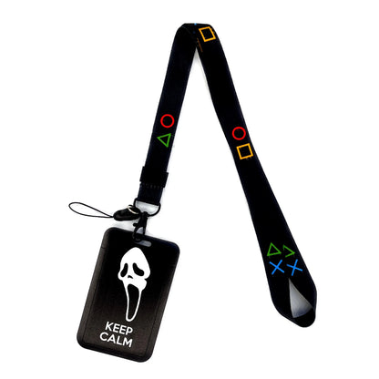 Gamer ID Card Holder Lanyard — Cool Credential Neck Strap & Badge Keychain for Men & Women