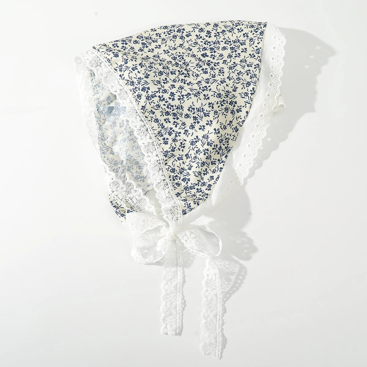 Fabric Printing Triangle Scarf — Flower Turban Bandana Headband for Women Retro Hair Accessories