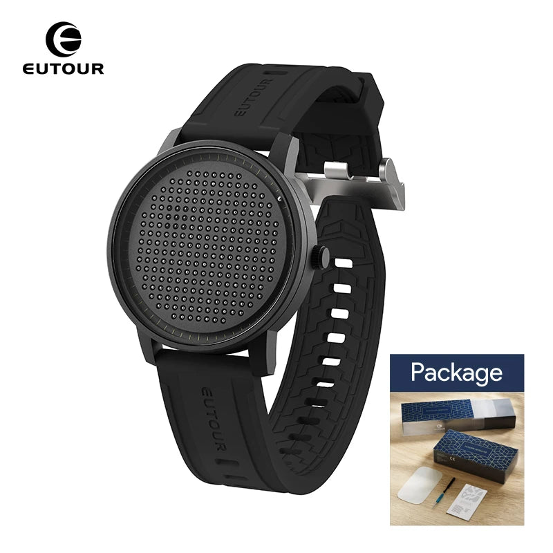 EUTOUR 2025 Magnetic Quartz Casual Watch – Simple Silicone Strap, Unisex Men’s Fashion Watch