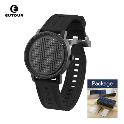 EUTOUR 2025 Magnetic Quartz Casual Watch – Simple Silicone Strap, Unisex Men’s Fashion Watch