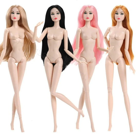 32cm 1/6 BJD Supermodel Doll – European & American Fashion DIY PVC Nude Doll Girl with Makeup