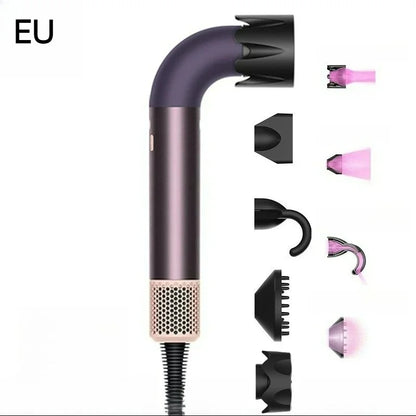 EU High-Speed Leafless Hair Dryer – Negative Ion Salon Diffuser Nozzle for Precise Styling