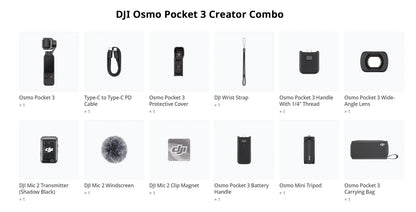 DJI Osmo Pocket 3 Gimbal Camera – 1" CMOS, Brand New, In Stock