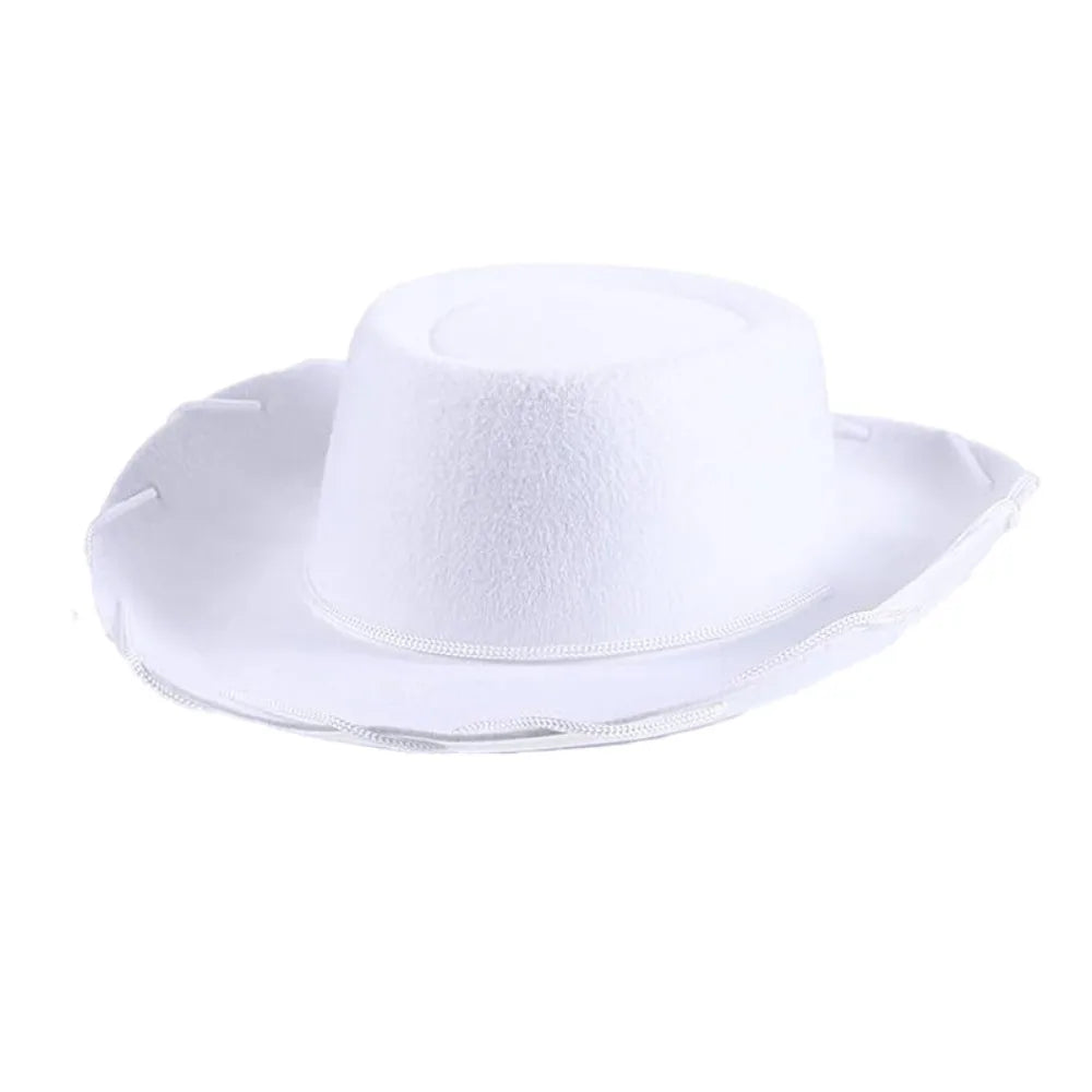 Adjustable Western Cowboy Hat for Kids – Felt Cosplay, Costume Prop, Cowgirl & Princess Party Hat