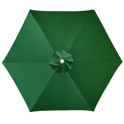 Universal 6/8 Rib Patio Umbrella Replacement Canopy – Polyester Sunshade & Rainproof Outdoor Cover Cloth