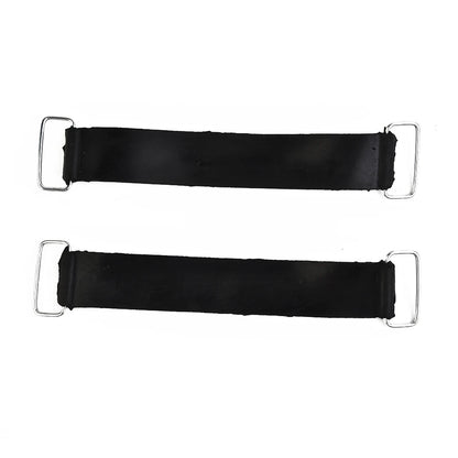 2pcs Motorcycle Rubber Battery Strap Holders — 18-23cm Belt for Honda, Scooters, Tricycles & All Motorcycles