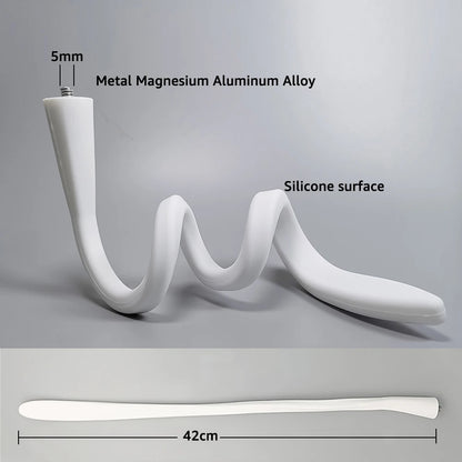 Flexible Twist IP Camera Holder Stand: Wall Mount Silica Gel Bracket for Baby Monitor - Hole-Free Crib Cradle Rod Hose Holder