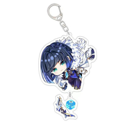 Anime Game Keychain – Atataki Itto, Kunikuzushi, Xiao, Tartaglia & Kazuha Cat Series Cosplay Key Chain