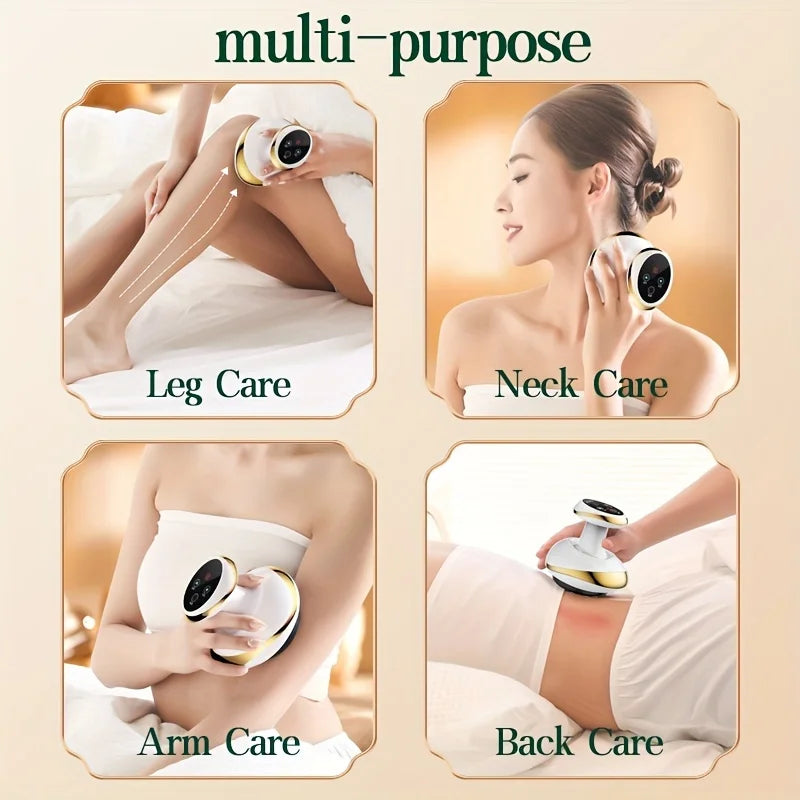 Electric Meridian Massage Brush – Full Body Cupping & Scraping Massager for Abdomen & Back Relief at Home