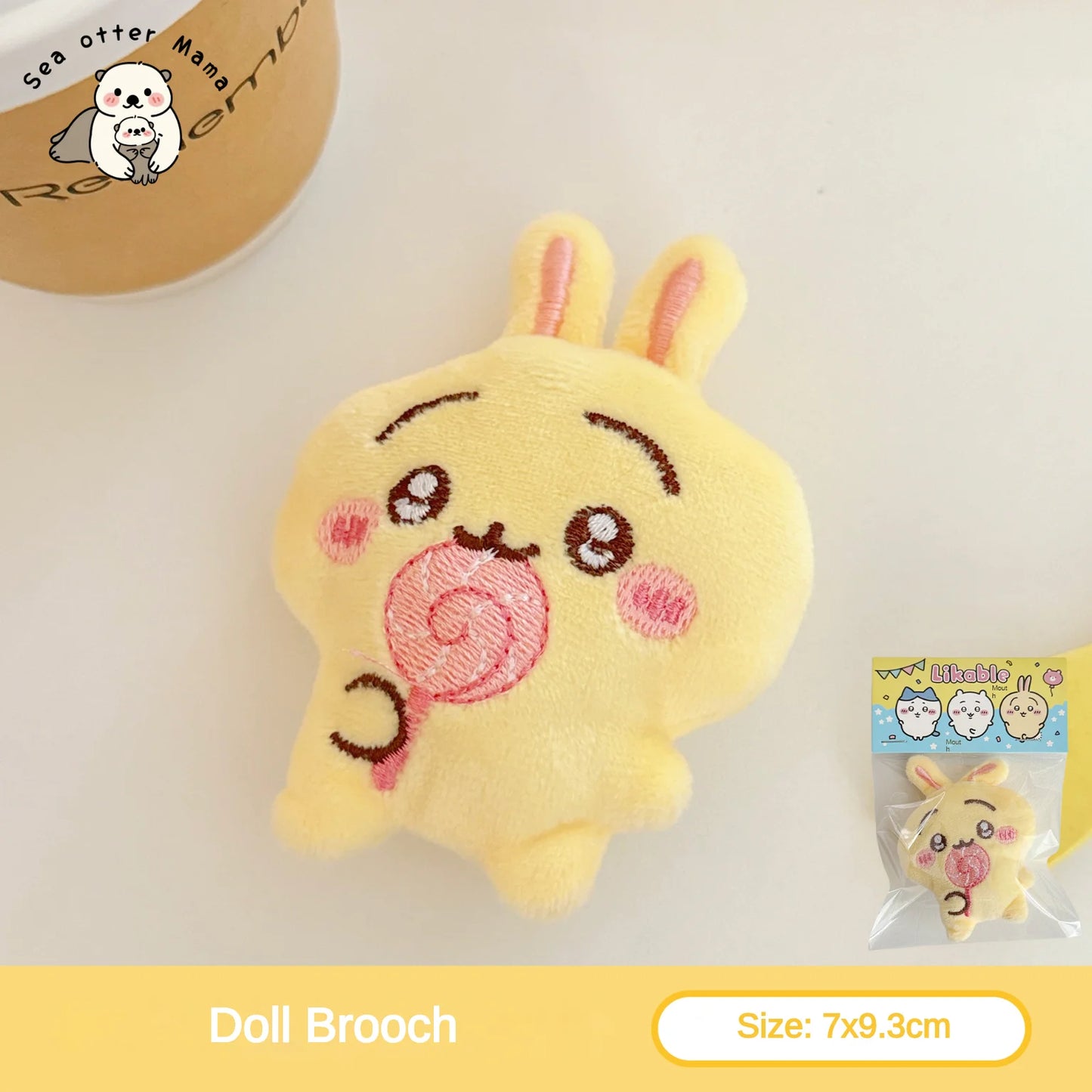 Chiikawa Plush Cartoon Pendant - 1/3PCS Cute Doll Brooch Backpack Keychain Decoration Accessories