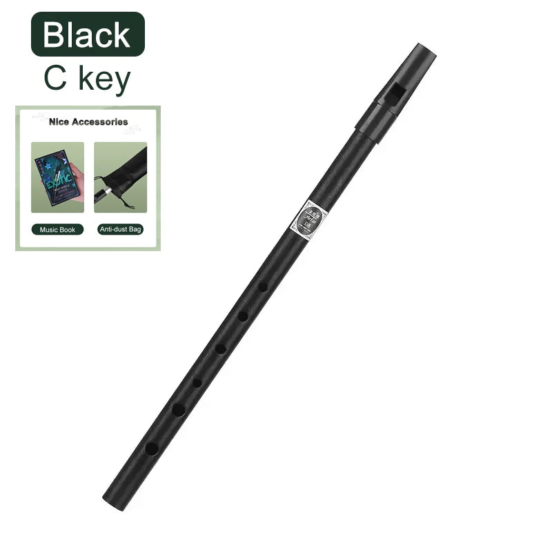 Irish Tin Whistle – Key of C/D Penny Whistle, Easy-to-Learn Classical Instrument for Beginners