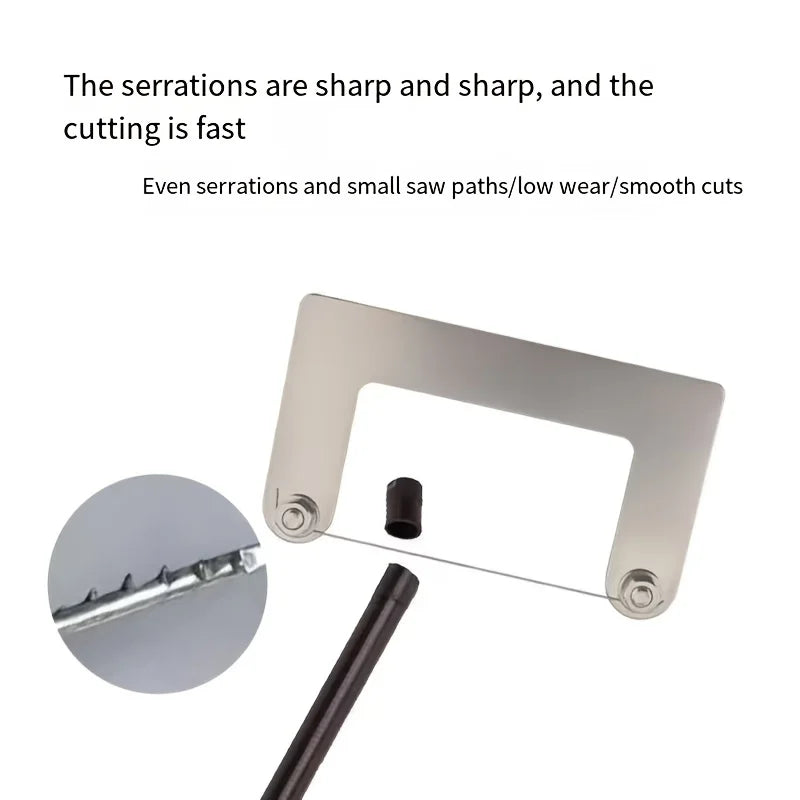 DIY Mini Wire Saw - Multi-Functional Handheld Cutter for Woodworking, Plastic & Precision Model Crafting