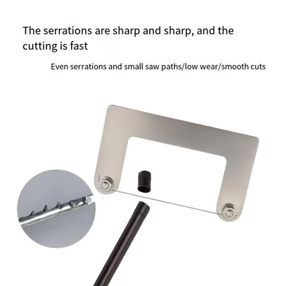 DIY Mini Wire Saw - Multi-Functional Handheld Cutter for Woodworking, Plastic & Precision Model Crafting