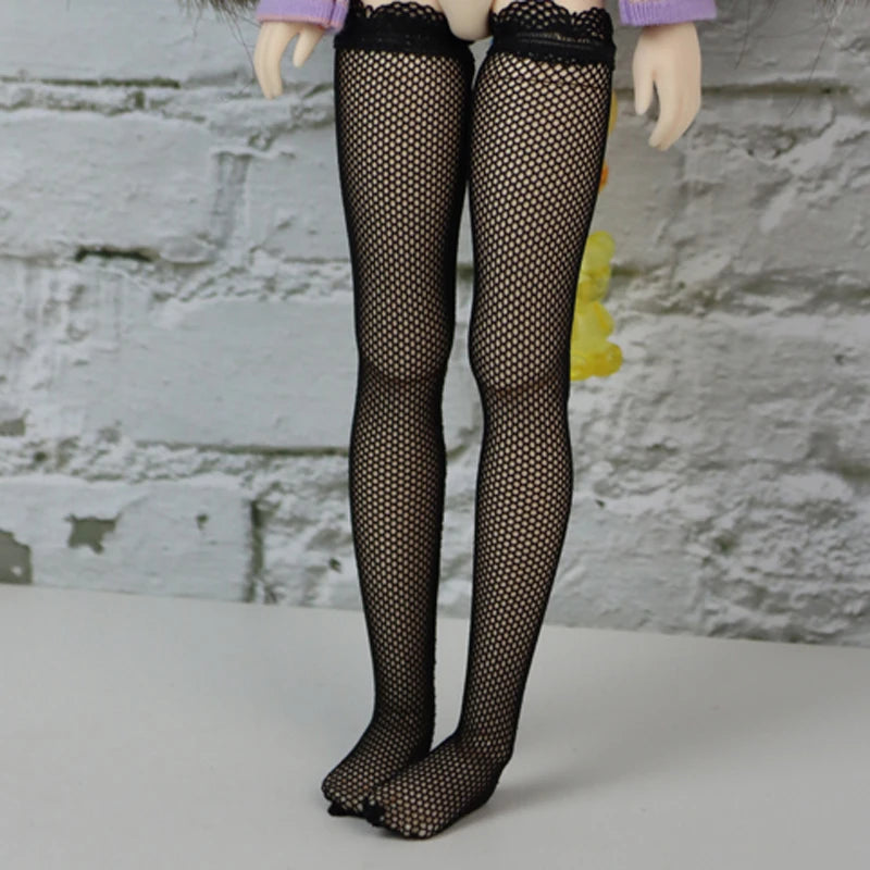 Blythe Doll Socks — Long Stockings in Black, White, Pink & Candy Colors for OB24, OB22, Azone Dolls