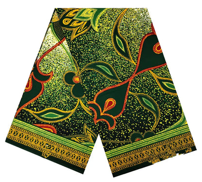 100% Cotton African Ankara Wax Fabric - Soft Real Wax Print for Dresses
