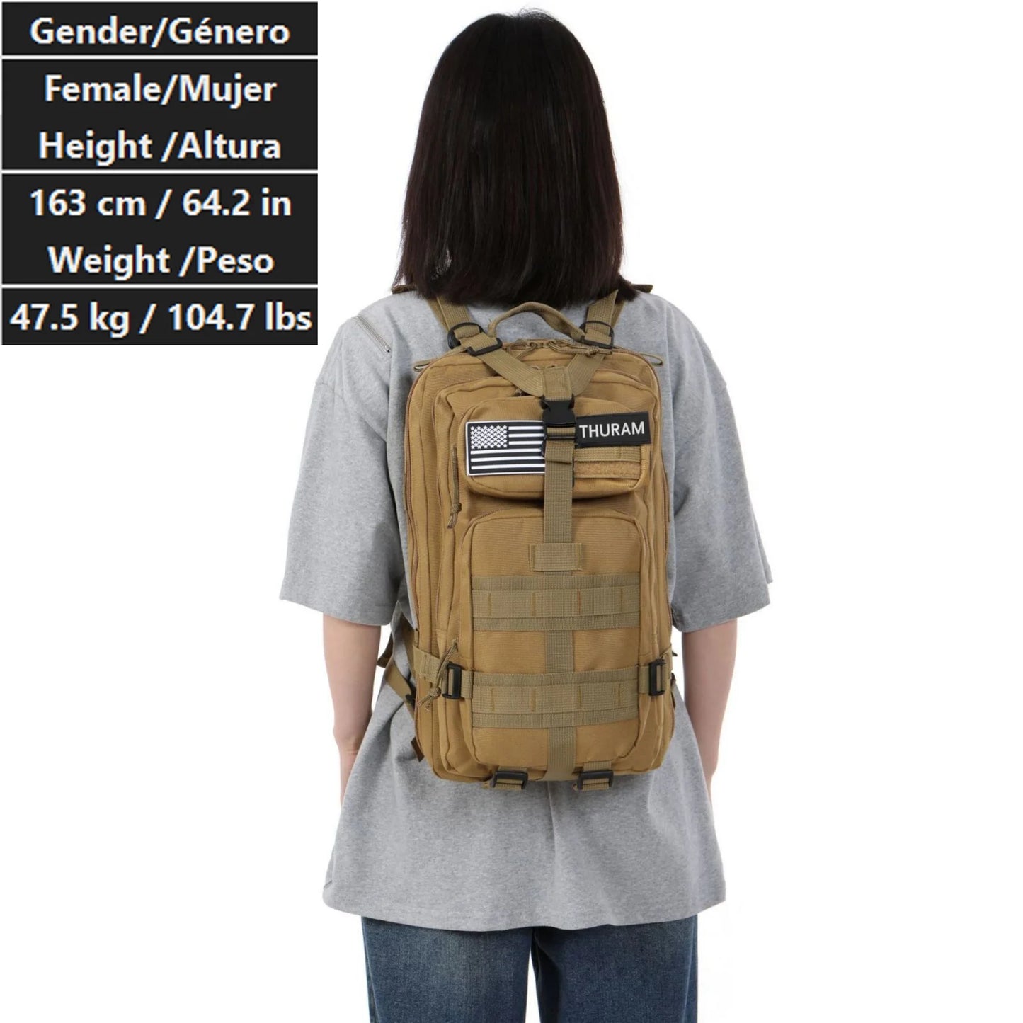 30L/50L Waterproof Nylon Backpack – 1000D Tactical Outdoor Bag for Camping, Hiking, Fishing & Hunting