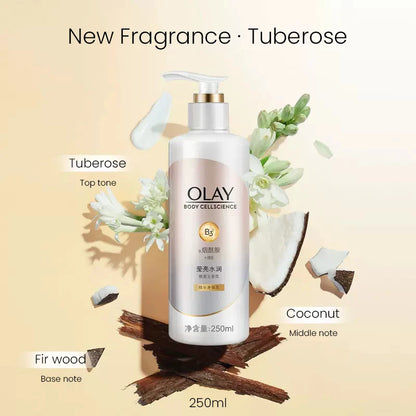 OLAY Body Lotion B3+ Niacinamide – Nourishing, Hydrating, Firming & Brightening Body Cream, Olay Body Cellscience
