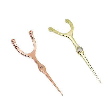 Stainless Steel Toothpick & Dental Floss Holder Set – Reusable Y-Shape Eco-Friendly Teeth Cleaning Tool