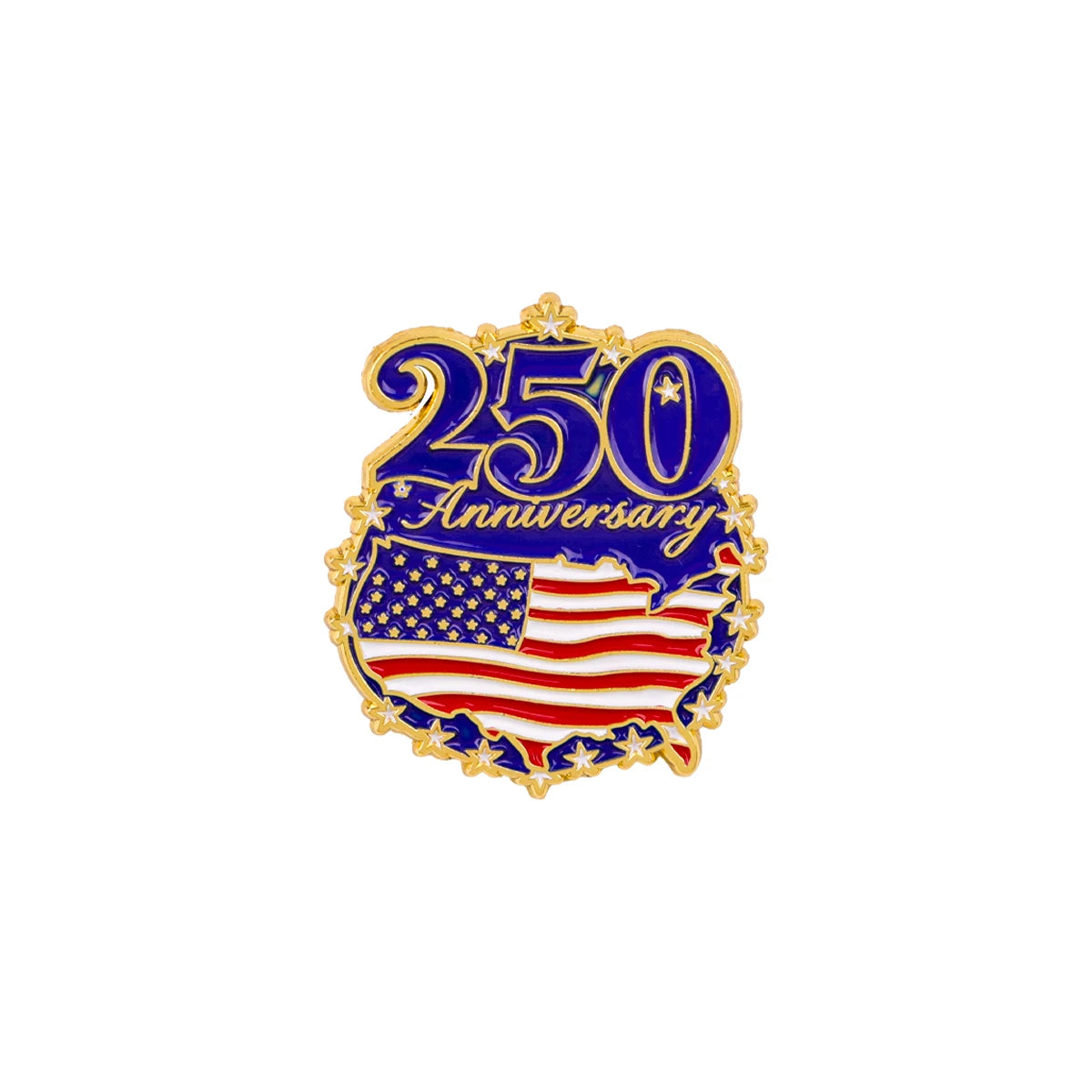 250th Anniversary Eagle Enamel Pin - Patriotic USA Lapel Badge Brooch for Backpacks, Clothing, and Gifts