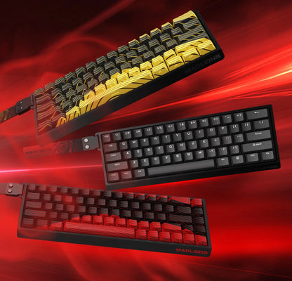 MADLIONS MAD 60/68HE Magnetic Switch Wired Gaming Keyboard – Hot Swap, Rapid Trigger, Customizable PC Gamer Accessory