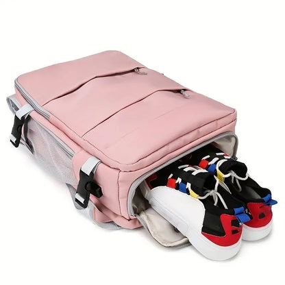 Large Capacity Multifunction Travel Backpack - Journey Backpack with Shoe Storage and Multilayer Luggage Compartments