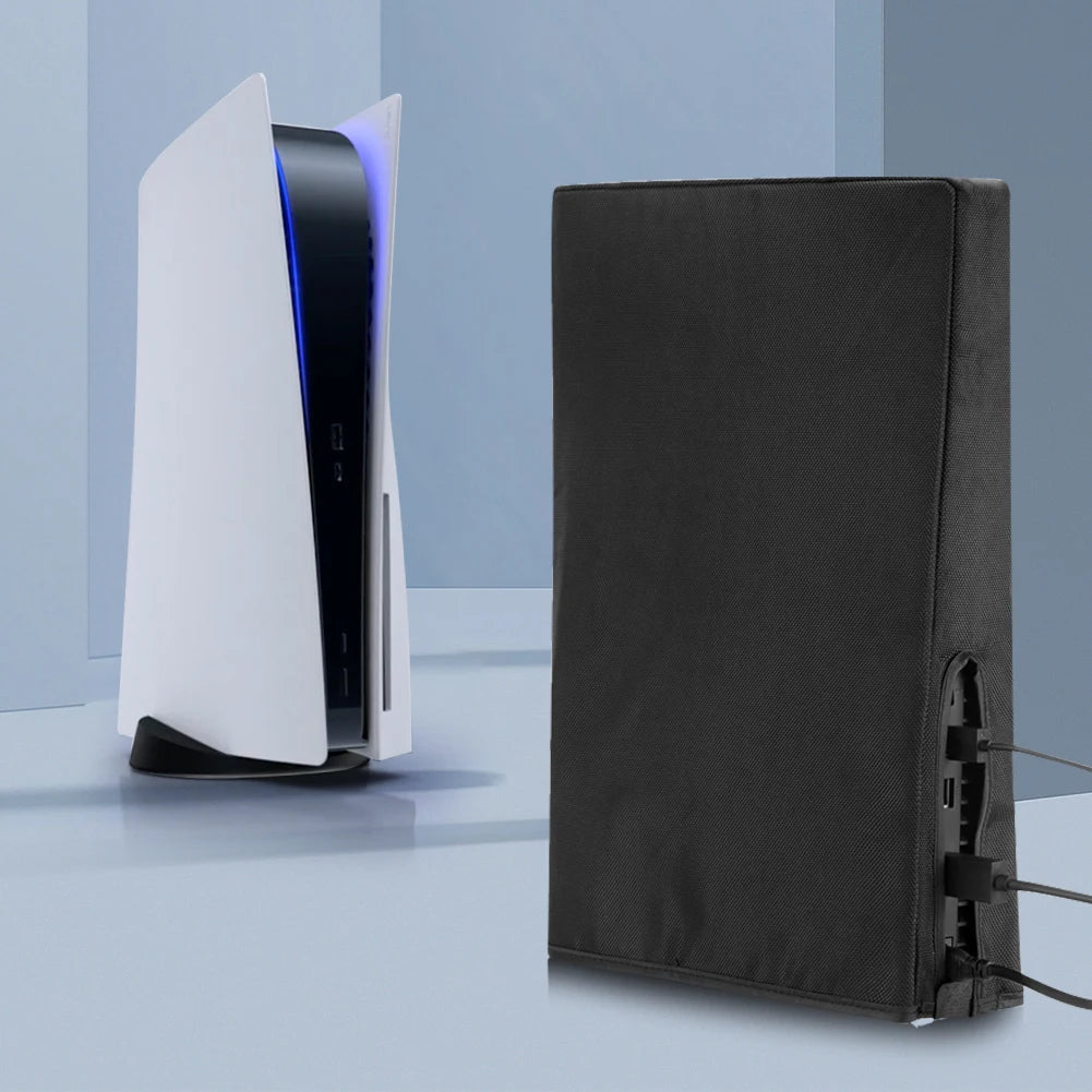 PS5 Slim Console Dust Cover – Waterproof Protective Sleeve for Vertical/Horizontal Use, Dust Proof Case for PlayStation 5 Slim