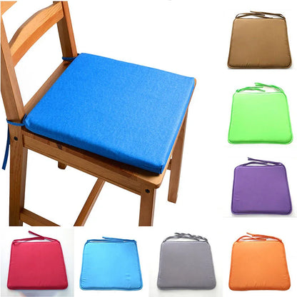 Candy Color Non-Slip Chair Cushion – Soft Seat Pad with Back Support, Fixed Cushion for Home Décor