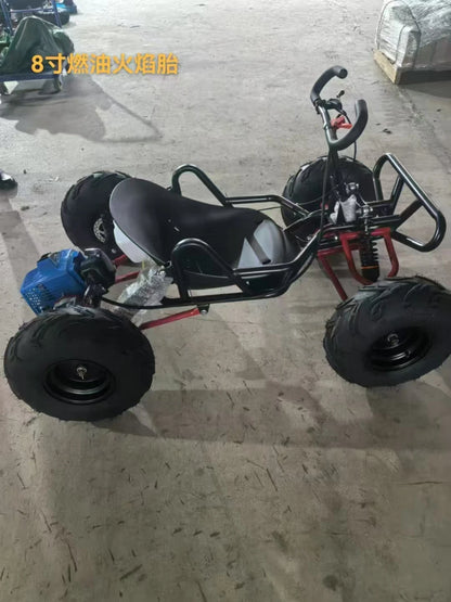 SRJOIN Off-Road Mini Go Kart, Drift-Ready Sports Kart for Adults & Kids, Track-Ready Small Powered Vehicle