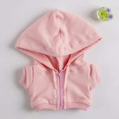 15/17cm Labubu Doll Hooded Zipper Sweatshirt Outfit Set – Stylish Ropa Accessories