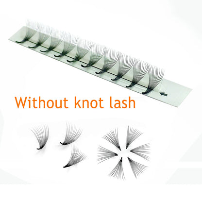 10D Premade Volume Eyelash Fans – Long Stem 3D-6D Pointy Base False Lash Clusters