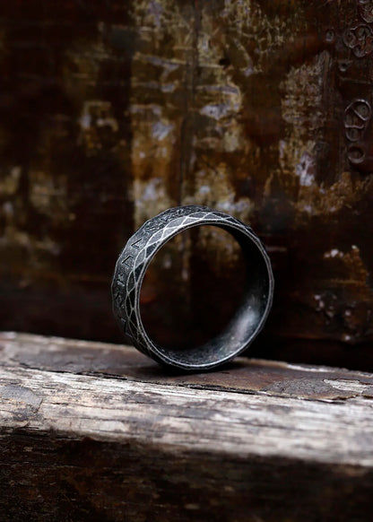 2022 New Men's 316L Stainless Steel Odin Viking Rune Ring – Retro Amulet Fashion Jewelry for Teens, Gift Idea