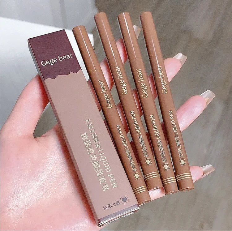 Gege Bear Liquid Eyeliner Pen – Waterproof, Smudge-Proof, Fast & Precise Makeup with Quick Drying Formula