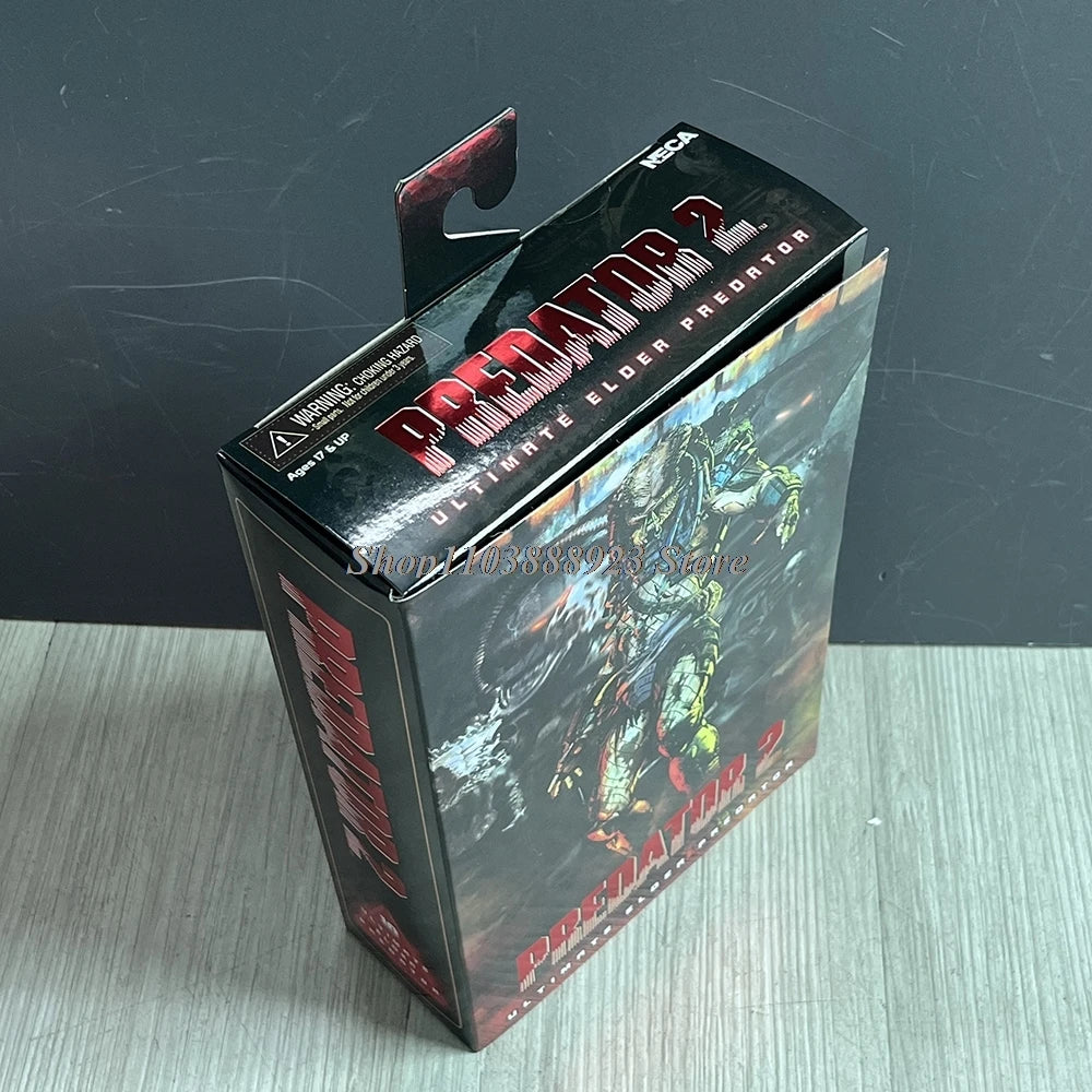 NECA Predator Figure — Ultimate Shaman Elder Armored Jungle Hunter with Snake Vision, Alien Model Toy Gift