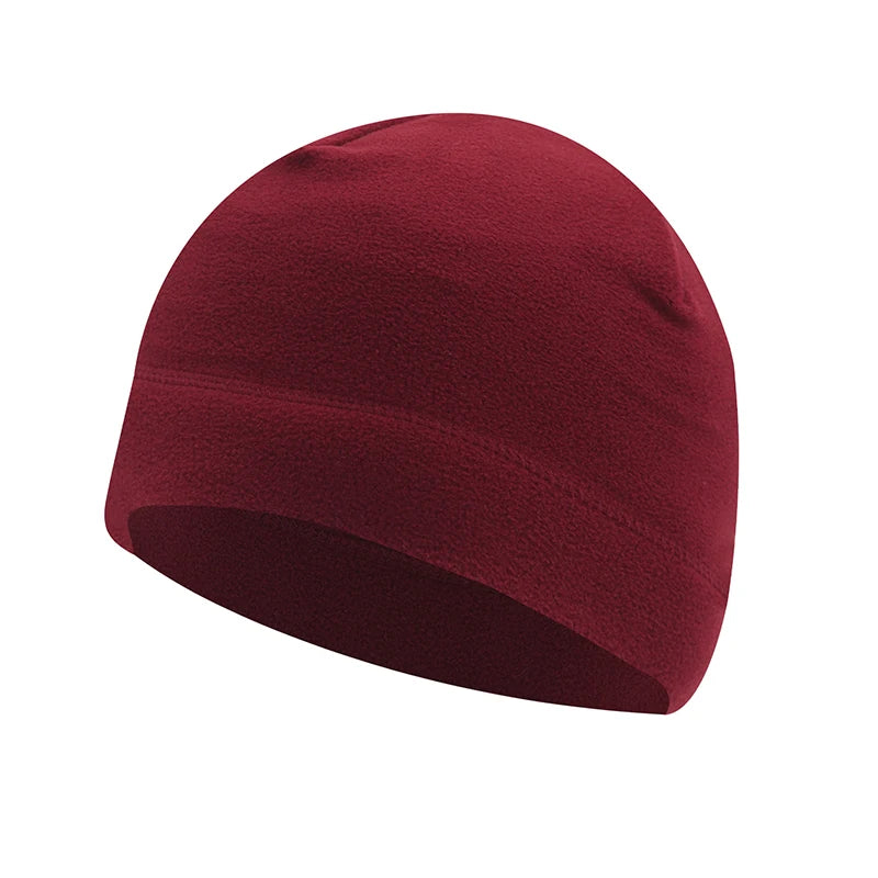 Winter Thermal Fleece Hat - Windproof Outdoor Beanie for Men & Women Cycling Skiing