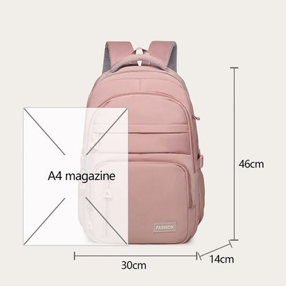 Large Capacity Lightweight College Backpack with Laptop Compartment, Durable Travel & Outdoor Sports School Bag