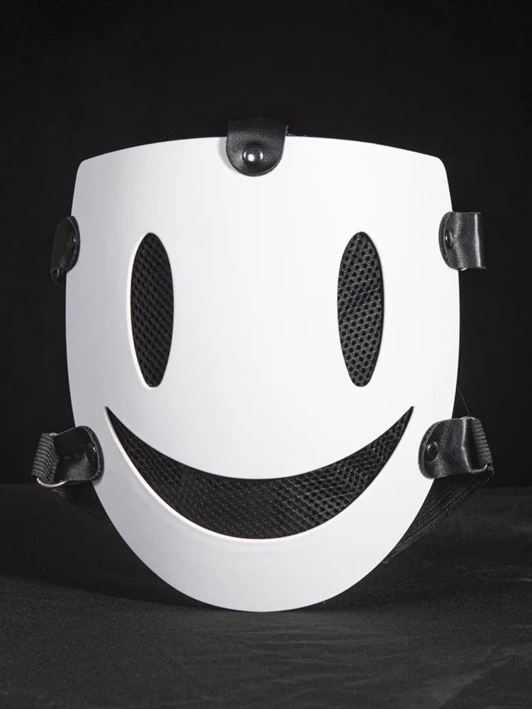 Smile Face Cosplay Party Mask – Anime Costume Accessory for Halloween, Carnival & DIY Party Decorations