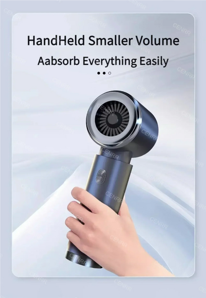 CENRR 210000PA Mini Wireless Car Vacuum Cleaner – Powerful Handheld Portable Cleaning Machine